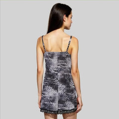 Women's Sexy Lace Chemise Nightgown V-Neck Babydoll Sleepwear Modal Lounge Dress - Elegant Sleepwear for Women